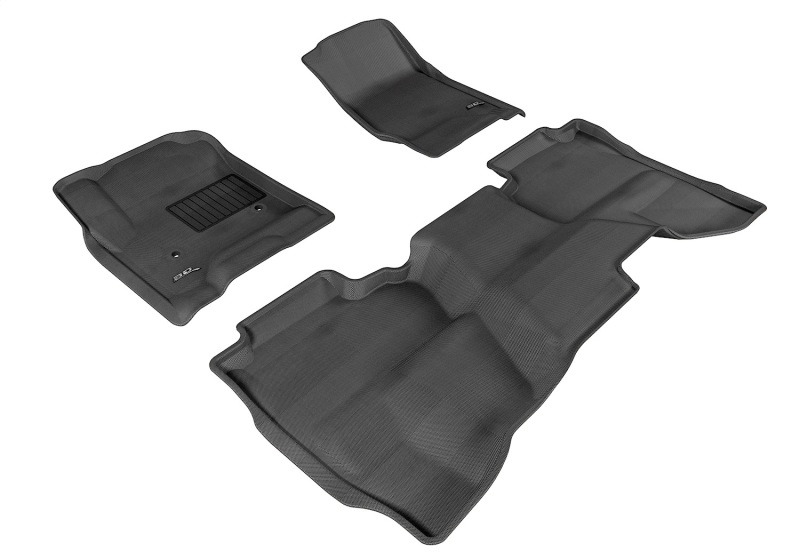 GMC Sierra 2500HD Floor Mat Set - 3D MAXpider - Kagu - Black - `14-`19
